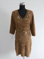 J219 - Mosterdgroene Didi winterjurk maat 3=L (1), Ophalen of Verzenden, Zo goed als nieuw, Maat 38/40 (M), Onder de knie