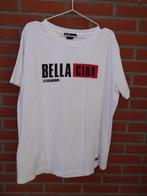t-shirt bella ciao – la casa de papel, pull & bear maat XL, Wit, Maat 46/48 (XL) of groter, Ophalen of Verzenden, Zo goed als nieuw