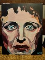 Portret op Canvasboard - 24x30cm, Antiek en Kunst, Kunst | Schilderijen | Klassiek, Ophalen of Verzenden