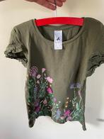 LEGER GROEN FLORAL TSHIRT, MAAT: 128, Ophalen of Verzenden, Zo goed als nieuw, Meisje, Shirt of Longsleeve