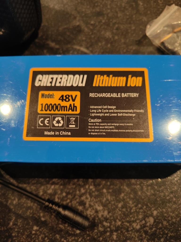 48V 10000mAh Lithium-ion batterij, Ophalen, Gebruikt