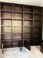 Zwart-bruine boekenkast met opbergruimte, Ophalen, Gebruikt, 200 cm of meer, 200 cm of meer
