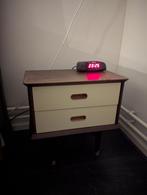 Set van 2 houten nachtkastjes, Ophalen, Gebruikt, 55 tot 70 cm, 45 tot 65 cm