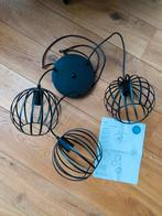 Zwarte stalen design hanglamp, Huis en Inrichting, Lampen | Hanglampen, Ophalen, Design, Zo goed als nieuw, Metaal