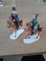 Lemax stel op paard kerstdorp miniatuur, Ophalen of Verzenden