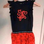 Leuke zomerjurk donkerblauw met tule maat 122-128, Ophalen of Verzenden, Gebruikt, Meisje, Jurk of Rok