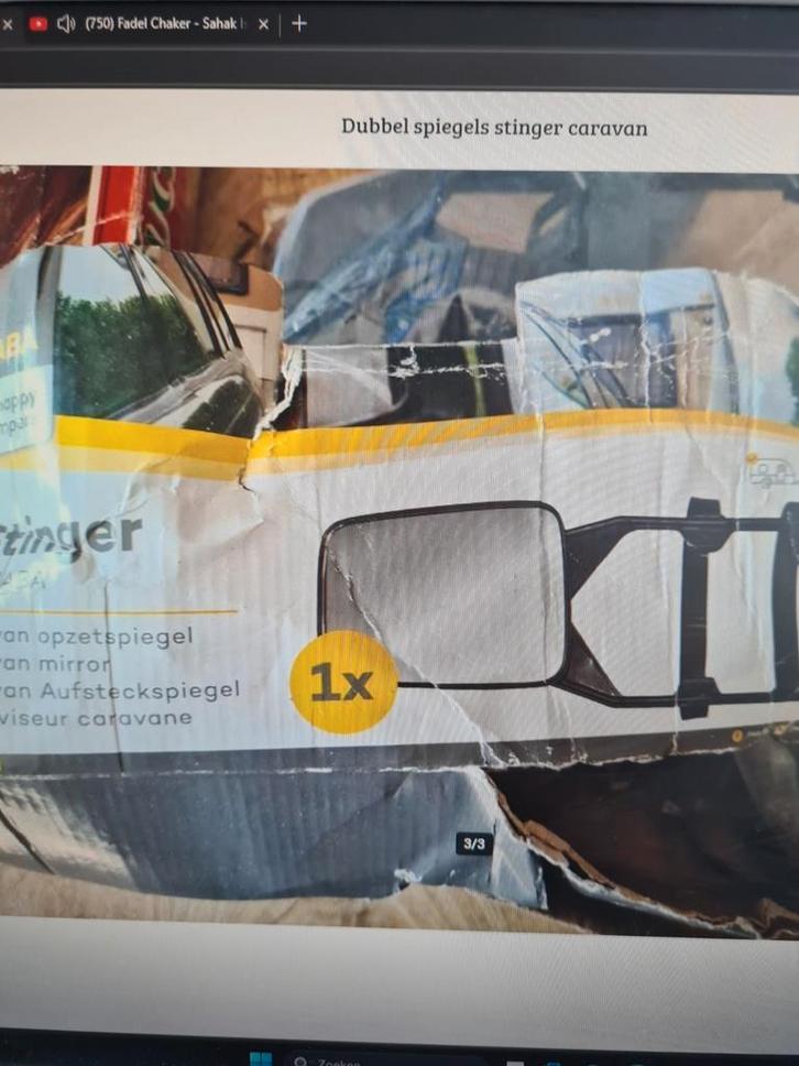 Stinger Caravan Spiegels - Dubbel, Caravans en Kamperen, Caravan accessoires, Nieuw, Ophalen of Verzenden