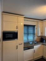 Crème hoekkeuken compleet alles werkt 100% oven kokplaat etc, Gebruikt, Hoekkeuken, Graniet of Steen, Ophalen of Verzenden