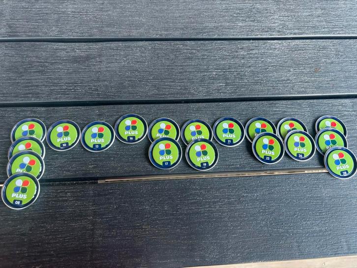 19 Cluppies Plus, 8, 10, 13, 16, 17, 19, 21, 23, 26 en 28., Verzamelen, Supermarktacties, Plus, Ophalen of Verzenden