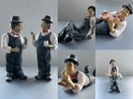 Laurel en Hardy (dikke en dunne) 6 beeldjes, Ophalen of Verzenden, Zo goed als nieuw, Mens