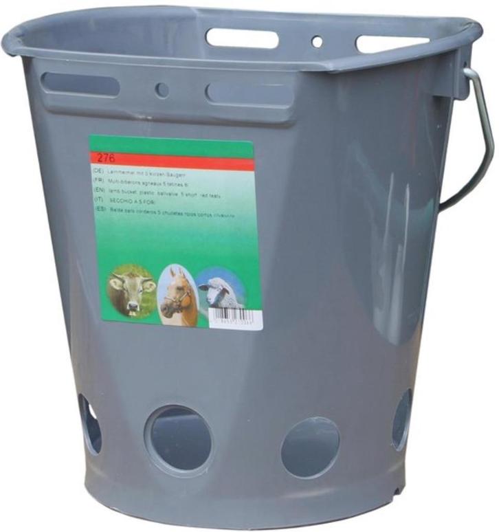 Speen emmer Lambar 2-zijdig + 5 gaten  (zonder spenen ), Dieren en Toebehoren, Overige Dieren-accessoires, Nieuw, Ophalen of Verzenden