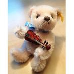 Zeldzame STEIFF Teddy Beer met viool, Verzamelen, Ophalen of Verzenden, Zo goed als nieuw, Stoffen beer, Steiff