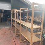 Bruynzeel Archos Stellingkast Houten Stelling 488x50x212cm, Huis en Inrichting, Kasten | Stellingkasten, Ophalen, Bruynzeel, Bruynzeel