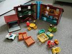 Fisher price poppenhuis, incl meubels en poppetjes, Ophalen of Verzenden, Gebruikt, Speelset