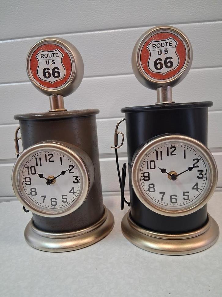 Tafelklok vintage benzinepomp, Verzamelen, Retro, Huis en Inrichting, Ophalen of Verzenden
