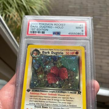 Pokémon Rocket #6 Dark Dugtrio Holo 1st Edition PSA 9 beschikbaar voor biedingen