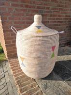 Grote afrikaanse mand van zeegras handgemaakt in Senegal, Huis en Inrichting, Woonaccessoires | Schalen en Manden, Ophalen of Verzenden