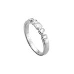 NIEUW: zilveren Esprit ring met 5 zirkonia's - maat 18 (57), 18 tot 19, Verzenden, Nieuw, Dame