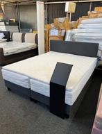 Boxspring Kylo | 160x200cm Met Topper €500! | Outlet OP=OP, Ophalen of Verzenden, Zwart, Tweepersoons