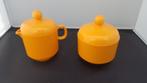 Emsa retro oranje roomstelletje, uitstekende conditie. K4, Tweedehands verkoop, Tweedehands verkoop, Gebruikt, Ophalen of Verzenden