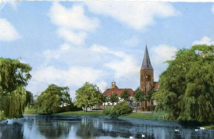 DELFZIJL Vestinggracht kl.f., Verzamelen, Ansichtkaarten | Nederland, Ongelopen, Groningen, 1940 tot 1960, Verzenden