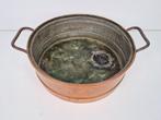 Vintage Franse koperen kookpot lectuurbak jampot ‘30, N, Ophalen of Verzenden, N, N