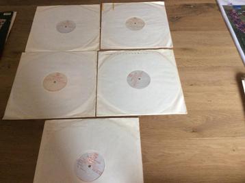 Vijf testpressing vinyls. Klassiek. Zie foto’s voor details. beschikbaar voor biedingen