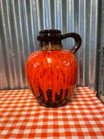 Vintage W.Germany lava oranje vaas, Ophalen of Verzenden