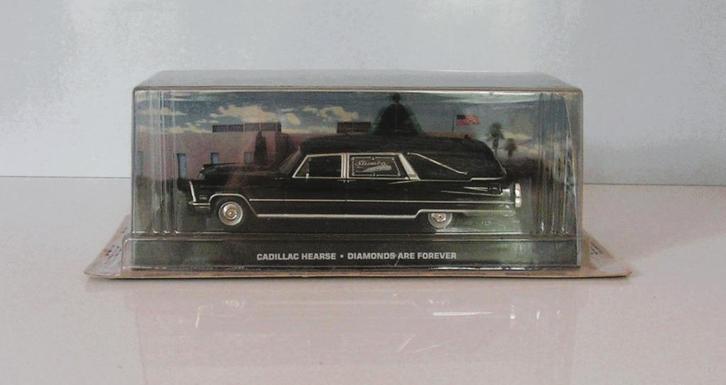 Nieuwe Cadillac Hearse van James Bond, Hobby en Vrije tijd, Modelauto's | 1:43, Nieuw, Auto, Overige merken, Ophalen of Verzenden