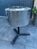 Vuurkorf van een wasmachinetrommel RVS Circulaire vuurkorf, Tuin en Terras, Ophalen of Verzenden, Nieuw, Vuurkorf