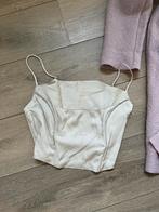 Nieuw met kaartje Ecosatijnen topje creme wit, Ophalen of Verzenden, Zo goed als nieuw, Wit, Zonder mouw