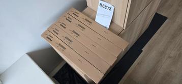3 ikea besta wandmeubel kastjes met ophangrails - afbeelding 10