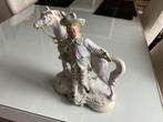 Beeld prins met wit paard, Antiek en Kunst, Antiek | Porselein, Ophalen of Verzenden