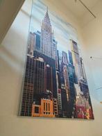 Wandpaneel New York linnen op frame 125x240, Huis en Inrichting, Ophalen, 125 cm of meer, 75 cm of meer, Print