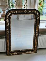 Originele Franse boog / toog spiegel, Ophalen, Rechthoekig, 50 tot 100 cm, Minder dan 100 cm