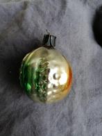 B561 oude kerstbal multi bal, hoogte 6,5 cm, Ophalen of Verzenden, Gebruikt