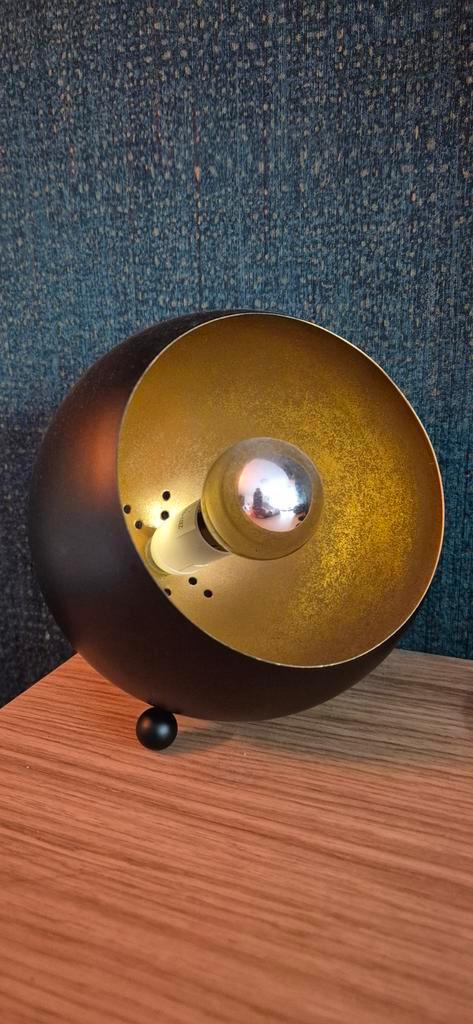 Moderne Tafellamp - Zwart & Goud, Huis en Inrichting, Lampen | Tafellampen, Zo goed als nieuw, Minder dan 50 cm, Metaal, Ophalen