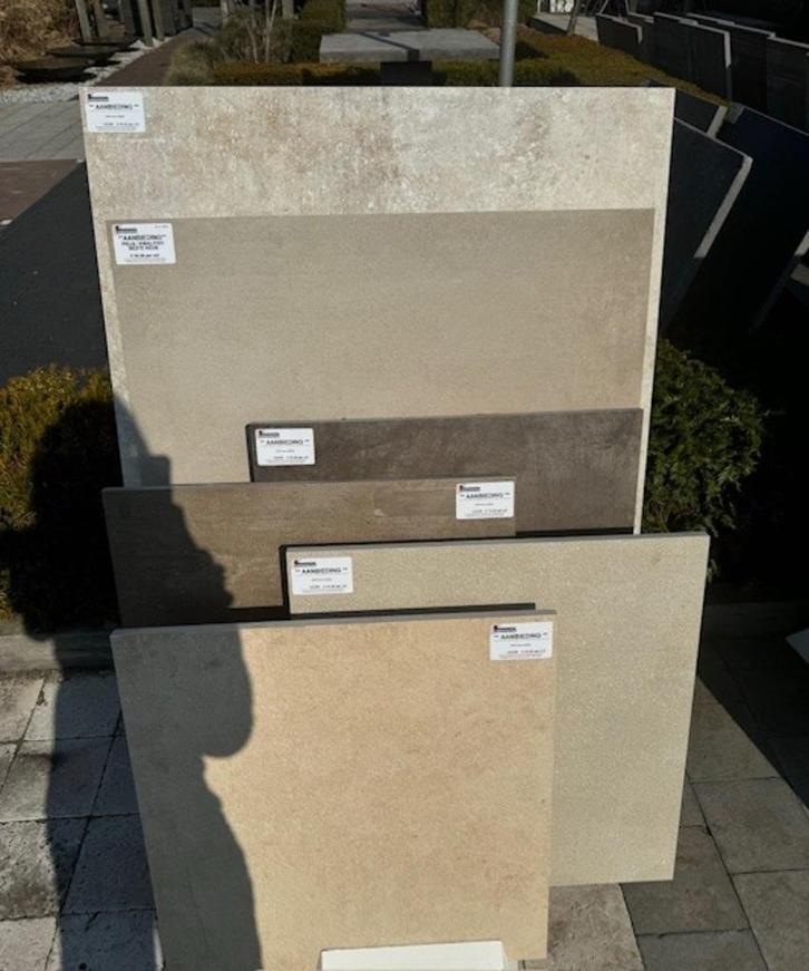 Keramische tegel 60x60x2/60x60x3/90x90x3/120x30x2/120x60x2, Tuin en Terras, Tegels en Klinkers, Nieuw, Terrastegels, Keramiek