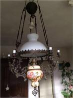 Antieke olielamp, Huis en Inrichting, Ophalen, Zo goed als nieuw, 50 tot 75 cm