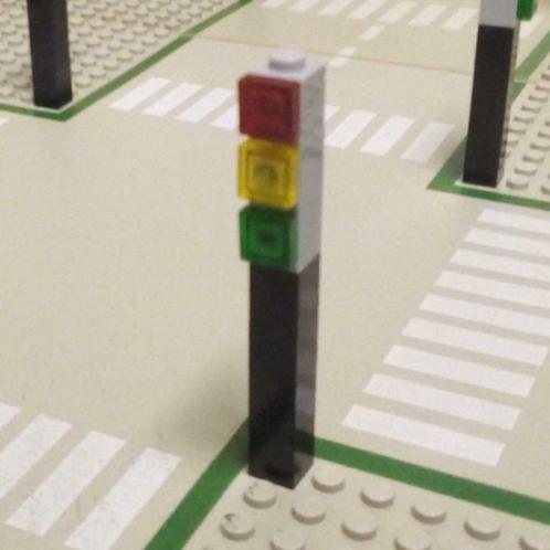 Lego stoplichten, Model-A, Zwarte paal, zie tekst., Kinderen en Baby's, Speelgoed | Duplo en Lego, Zo goed als nieuw, Lego, Complete set