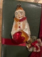 Antieke/oude kerstbal. Clown op bal, Ophalen of Verzenden, Zo goed als nieuw