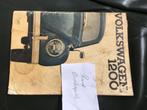 VW Kever 1200 instructieboekje, Auto diversen, Handleidingen en Instructieboekjes, Ophalen of Verzenden