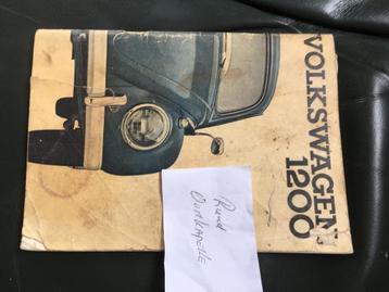 VW Kever 1200 instructieboekje beschikbaar voor biedingen