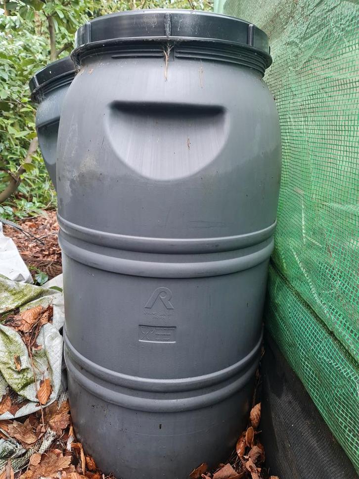 200 Liter Heavyduty Ton met Schroefdeksel, Tuin en Terras, Regentonnen, Gebruikt, Kunststof, 150 liter of meer, Ophalen