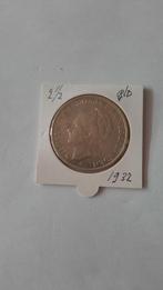 wilhelmina 2 1/2 gulden 1932 A kavel 51, Postzegels en Munten, Munten | Nederland, Verzenden, Zilver, Koningin Wilhelmina, Losse munt