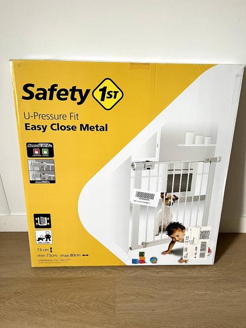 Safety first traphekje (zonder boren) - helemaal nieuw, Kinderen en Baby's, Traphekjes, Nieuw, Klemhekje, Metaal of IJzer, minder dan 100 cm