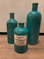 Vazen, turquoise, Ophalen, Steen, Gebruikt, Blauw