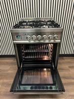 Luxe Boretti Fornuis 4 pits met Gasoven 60x60 cm, Witgoed en Apparatuur, Fornuizen, Fornello Esperta, Zo goed als nieuw, Energieklasse A of zuiniger