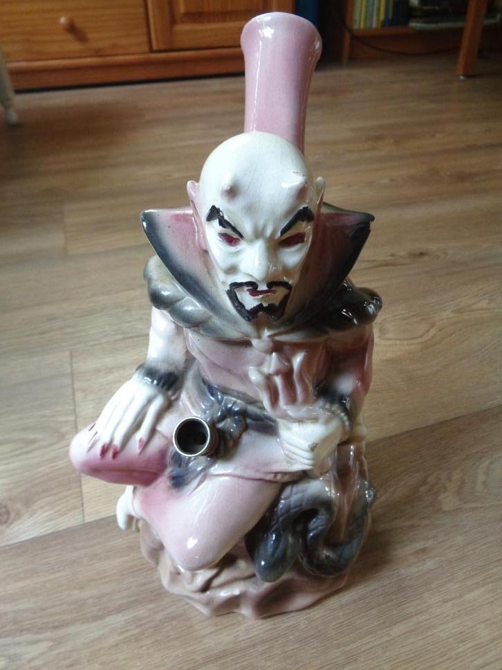 Bong Tabaks Pijp Vintage Satan Duivel, Verzamelen, Rookartikelen, Aanstekers en Luciferdoosjes, Gebruikt, (Water)pijp, Ophalen