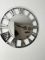 Spiegel klok, Huis en Inrichting, Woonaccessoires | Klokken, Ophalen, Zo goed als nieuw, Wandklok